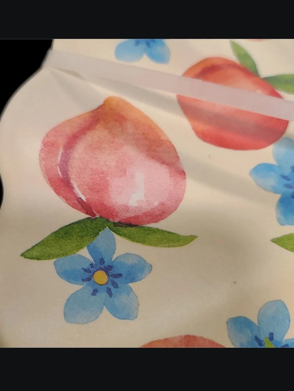 4 Sweet Georgia Peach Indoor Outdoor Scalloped Melamine 11